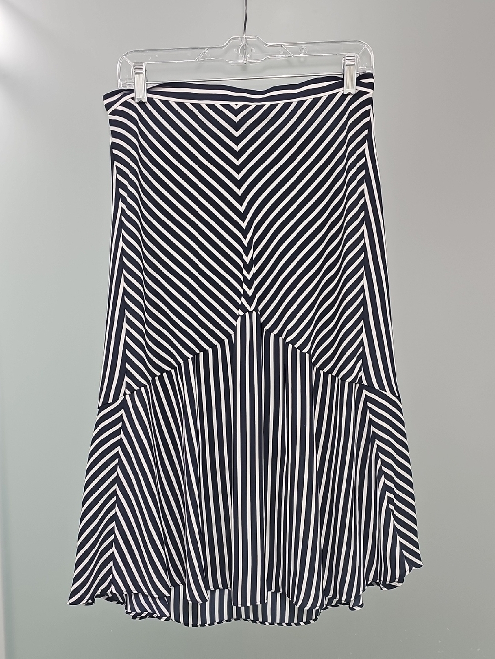 Banana Republic Navy and White Striped Skirt Waistband